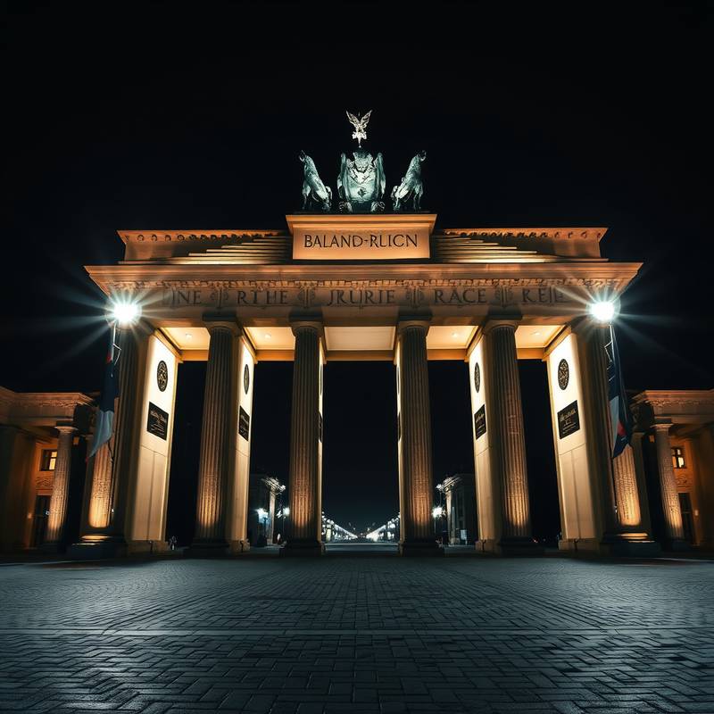 Architekturfotografie - Brandenburger Tor bei Nacht