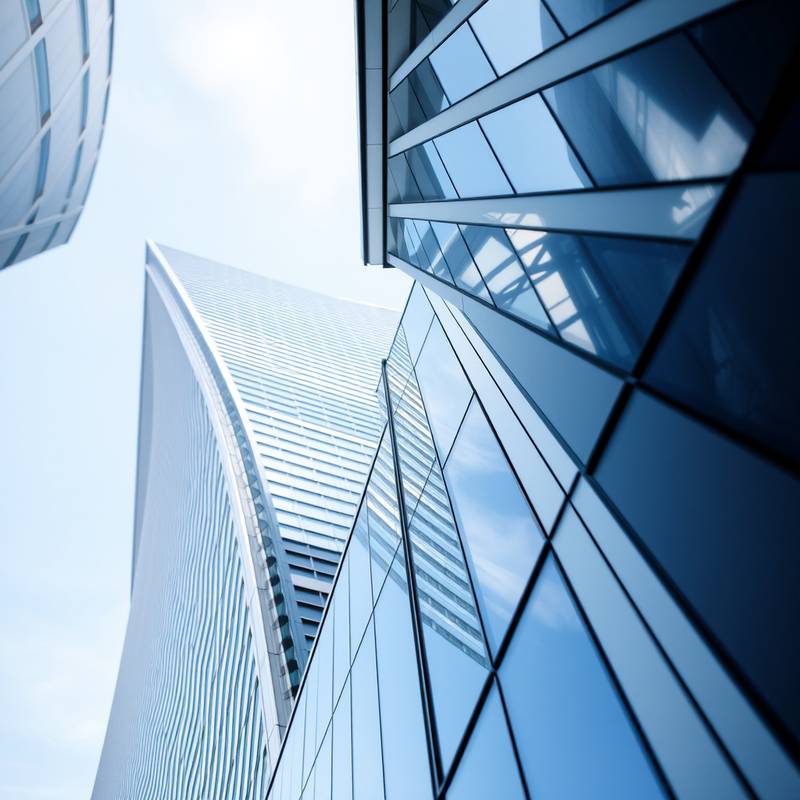 Architekturfotografie - Detailaufnahme eines Wolkenkratzers