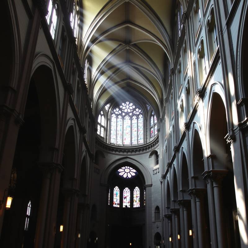 Architekturfotografie - Innenaufnahme einer Kathedrale