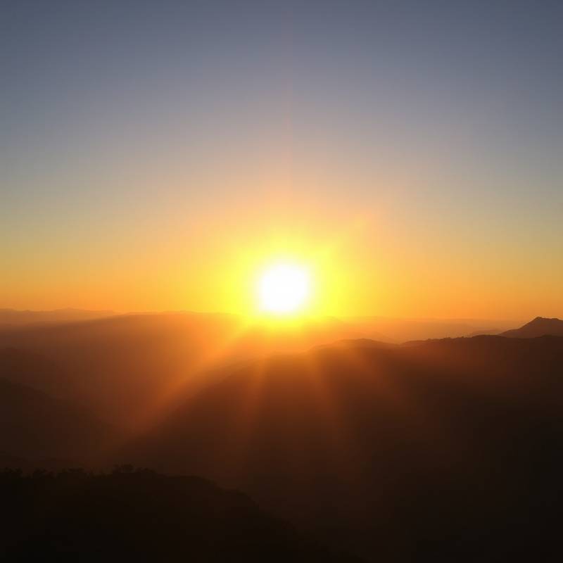 Landschaftsfotografie - Berge im Sonnenuntergang