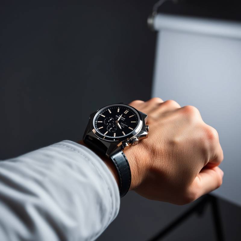 Studiofotografie - Produktaufnahme einer Uhr